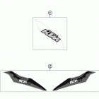 350 XCFW CHASSIS Наклейки