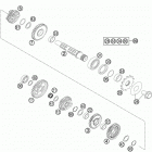 250 XCFW ENGINE Трансмиссия 2-контрпривод