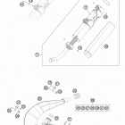 250 SX CHASSIS Глушитель