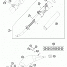 150 XC CHASSIS Глушитель