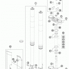 250 XCFW Передняя вилка