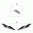 350 EXCF CHASSIS Наклейки