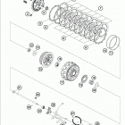 190 RC8R ENGINE Сцепление