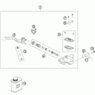 85 SX CHASSIS Главный цилиндр тормозной