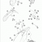 690 ENDURO CHASSIS Обтекатель , крылья