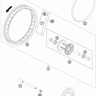 50 SX CHASSIS Переднее колесо