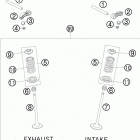 250 XCFW ENGINE Клапана