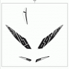 690 DUKE WHITE CHASSIS Наклейки