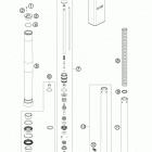 65 SX CHASSIS Передняя вилка