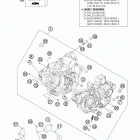 250 XCFW ENGINE Картер двигателя