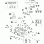 990 ADV BAJA ENGINE Головка цилиндра задняя