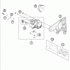 190 RC8R CHASSIS Тормозной суппорт задний