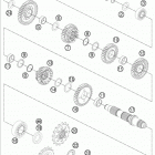 190 RC8R ENGINE Трансмиссия 2-контрпривод