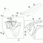 500 XCW CHASSIS Бак,сидение