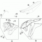 250 SXF CHASSIS Бак,сидение