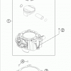690 DUKE BLACK ENGINE Цилиндры