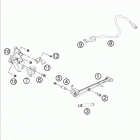 190 RC8R CHASSIS Центральная стояночная подножка