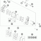 65 SX CHASSIS Bremszange vorne
