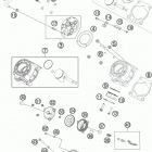 65 SX ENGINE Zylinder, zylinderkopf