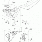 65 SX CHASSIS Tank, sitzbank, verkleidung