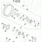 990 ADV WHITE CHASSIS Заднее колесо