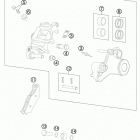 990 ADV WHITE CHASSIS Тормозной суппорт задний