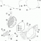 250 SX ENGINE Кожух сцепления