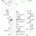 350 XCFW CHASSIS Амортизатор в разборе