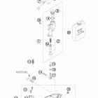 TE 250 CHASSIS Тормозной цилиндр задний