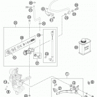 690 ENDURO CHASSIS Тормозной цилиндр задний