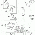 450 XCW ENGINE Корпус Дросселя