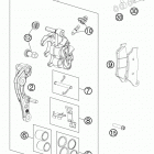 450 SXF CHASSIS Передний тормозной суппорт