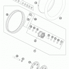990 ADV WHITE CHASSIS Переднее колесо