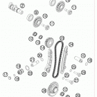 450 SXF ENGINE Газо-распределительный механизм