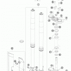 300 XCW CHASSIS Передняя вилка