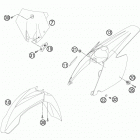 85 SX CHASSIS Обтекатель, крылья