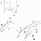 250 XC CHASSIS Обтекатель , крылья