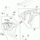 250 XC CHASSIS Бак,сидение