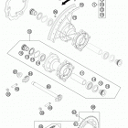 85 SX CHASSIS Заднее колесо