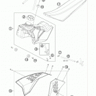 50 SX CHASSIS Бак,сидение