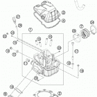 450 XCW ENGINE Головка цилиндра