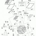 RC8R ENGINE Головка цилиндра передняя