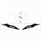 250 XCW CHASSIS Наклейки