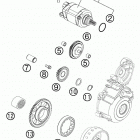 350 SXF ENGINE Электрический стартер