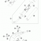 250 XC CHASSIS Глушитель