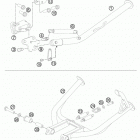 990 ADVR CHASSIS Side- center stand