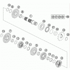 250 XC ENGINE Трансмиссия 2-контрпривод