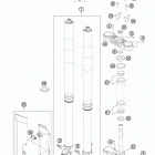 450 XCW CHASSIS Передняя вилка