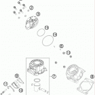 50 SX MINI ENGINE Цилиндр