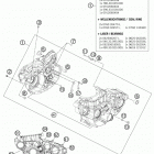 500 EXC ENGINE Картер двигателя